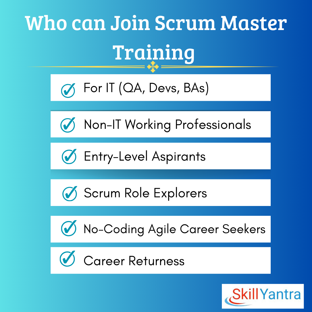 Who Can Join Scrum Master Training
